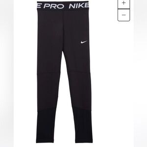 Nike Pro Kids Black Leggings S